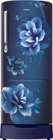 SAMSUNG 212 L Direct Cool Single Door 4 Star Refrigerator with Base Drawer(Camellia Blue, RR22T285XCU/NL)