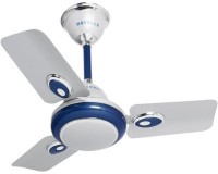HAVELLS FUSION SILVER BLUE 600 mm 3 Blade Ceiling Fan(SILVER, BLUE, Pack of 1)