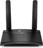 TP-Link TL-MR100 4G Router 2.4 GHz 300 Mbps Wifi Speed Single Band External Antenna Ethernet (Cable Broadband)(Black)