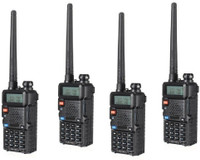 Joyance UV-5R Walkie Talkie 4-5 km Range, 16 Channel, with Earpiece,FM Radio, LED Torch (Pack Of 4) UV-5R Walkie Talkie 4-5 km Range, 16 Channel, with Earpiece,FM Radio, LED Torch (Pack Of 4) Walkie Talkie(Black)