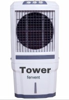 View FERVENT 70 L Room/Personal Air Cooler(WHITE AND GREY, TOWER 16) Price Online(FERVENT)