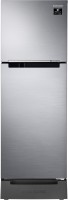 SAMSUNG 253 L Frost Free Double Door 2 Star Refrigerator with Base Drawer(Refined Inox(Matt DOI Metal), RT28T3122S9/HL)