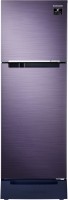 View Samsung 253 L Frost Free Double Door 2 Star (2020) Refrigerator with Base Drawer(Pebble Blue, RT28T3122UT/HL)  Price Online