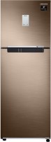 SAMSUNG 244 L Frost Free Double Door 2 Star Refrigerator  with Curd Maestro(Luxe Bronze, RT28T3522DU/HL)