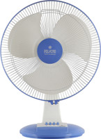 Polycab High Speed 2000 R.P.M.||Robust Motor with Electrolytic Winding || 100% Copper Motor || 2 Years Guarantee 400 mm Ultra High Speed 3 Blade Table Fan(White-Blue, Pack of 2)