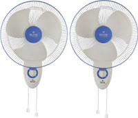 Polycab Thunderstorm High Speed 2000 R.P.M.|| Robust Motor with Electrolytic Winding || 100% Copper Motor || 2 Years Guarantee 400 mm Ultra High Speed 3 Blade Wall Fan(white blue, Pack of 1)