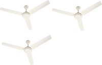 Crompton ind Pack of 3 1200 mm 3 Blade Ceiling Fan(white, Pack of 3)