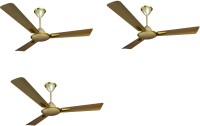 CROMPTON AURPMAD48HGD Pack of 3 1200 mm 3 Blade Ceiling Fan(Husky Gold, Pack of 3)