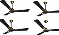 Crompton Aura Prime Anti Dust Pack of 4 1200 mm 3 Blade Ceiling Fan(Chicory, Pack of 4)