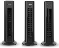Crompton Air Buddy Kitchen Pack of 3 Tower Fan(Black, Pack of 3)