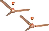 Crompton HS Decora 1200mm Pack of 2 1200 mm 3 Blade Ceiling Fan(Ginger Gold, Pack of 2)