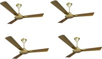 CROMPTON AURPMAD48HGD Pack of 4 1200 mm 3 Blade Ceiling Fan(Husky Gold, Pack of 4)
