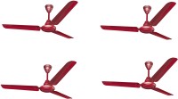 Crompton Alabriz Pack of 4 1200 mm 3 Blade Ceiling Fan(ted, Pack of 4)