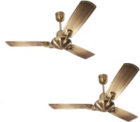 Crompton Triton Pack of 2 1200 mm 3 Blade Ceiling Fan(Antique Brass, Pack of 2)