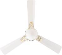 CROMPTON Anti Dust 48 inch Pack of 1 1200 mm 3 Blade Ceiling Fan(Lotus PRL Wht Gld, Pack of 1)