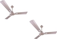 Crompton AURA PRIME ANTI DUST 48MM ONIX WOR Pack of 2 1200 mm 3 Blade Ceiling Fan(Onyx, Pack of 2)