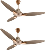 USHA usha bloom daffodil fab 1250 mm Anti Dust 3 Blade Ceiling Fan(golden brown, Pack of 2)