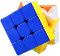Miniature Mart Original Bright Color Fast Making Sticker less & Non Sticky Magic Cube 3x3x3 High Quality & Speed (Best Timing Cube)(1 Pieces)