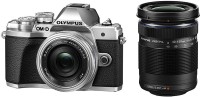 OLYMPUS OM-D E-M10 Mark III Mirrorless Camera Body with 14 - 42 mm, 40 - 150 mm Lens(Black, Silver)