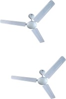 BAJAJ Shimmer BBD 1200 mm 3 Blade Ceiling Fan(Pearl White, Pack of 2)