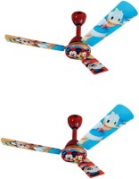 BAJAJ Disney Mickey Mouse & Friends MF01 1200 mm 3 Blade Ceiling Fan(Multicolor, Pack of 2)