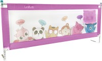 LuvLap Comfy Bed Rail Guard for Baby/Kids Safety - Portable & Foldable Bed Rail(Pink)