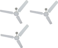 USHA Energia. 1200 mm 3 Blade Ceiling Fan(White, Pack of 3)