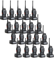 Zeom BF-888S UHF 400-470MHz 16CH CTCSS/ With Earpiece Handheld Amateur Radio Walkie Talkie 2 Way Radio Long Range Black 20 Pack BF-888S UHF 400-470MHz 16CH CTCSS/ With Earpiece Handheld Amateur Radio Walkie Talkie 2 Way Radio Long Range Black 20 Pack Walkie Talkie(Black)