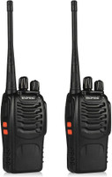 Zeom 5 Pair BF-888S UHF 400-470MHz CTCSS/ with Earpiece Handheld Amateur Walkie Talkie 2 Way Radio Long Range (Black, 10 Pieces) 5 Pair BF-888S UHF 400-470MHz CTCSS/ with Earpiece Handheld Amateur Walkie Talkie 2 Way Radio Long Range (Black, 10 Pieces) Walkie Talkie(Black)