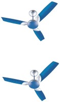 BAJAJ Anti-Germ BBD 1200 mm 3 Blade Ceiling Fan(Electric Blue, Pack of 2)