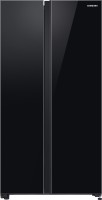 SAMSUNG 700 L Frost Free Side by Side Refrigerator(All Black, RS72R50112C/TL)