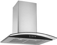 Kaff 1234 Auto Clean Wall Mounted Chimney(silver 1180 CMH)
