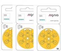 Signia Hearing Aid Battery Size 10, Pack Of 18 Batteries HearingAidBattery-10no-18Battery Stethoscope Case(Yellow)