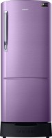 SAMSUNG 215 L Direct Cool Single Door 4 Star Refrigerator with Base Drawer(Luxe Purple, RR22T383XRU/HL)
