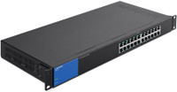 LINKSYS 24-Port Rackmount Gigabit Ethernet PoE+ Unmanaged Network Switch  Network Switch(Black)