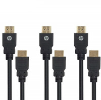 HP 4VW10PA-PK3 1 m HDMI Cable(Compatible with Computers, Black)