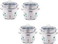 USHA Multi 3718 Electric Rice Cooker with Steaming Feature(1.8 L, White, Pack of 4)