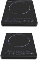 USHA 3820 pack of 2 Induction Cooktop(Black, Push Button)