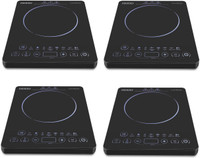 USHA 3820 Pack of 4 Induction Cooktop(Black, Push Button)