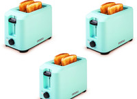 USHA PT3720 Pack of 3 700 W Pop Up Toaster(Blue)