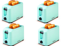 USHA PT3720 Pack of 4 700 W Pop Up Toaster(Blue)