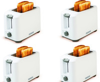 USHA PT3720 Pack of 4 700 W Pop Up Toaster(White)