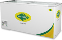WESTERN 529 L Double Door Standard Deep Freezer(White, WHF 525 G)