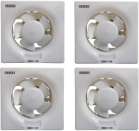 USHA 200MM CRISP AIR 200 mm 5 Blade Exhaust Fan(Pearl White, Pack of 4)