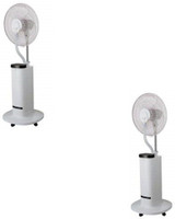 USHA Niebla Plus 400 mm 3 Blade Pedestal Fan(White, Pack of 2)