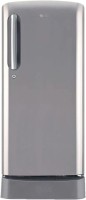View LG 190 L Direct Cool Single Door 5 Star (2020) Refrigerator with Base Drawer(Shiny Steel, GL-D201APZZ) Price Online(LG)