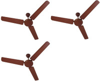 USHA Striker 1200 mm 3 Blade Ceiling Fan(Coffee Brown, Pack of 3)