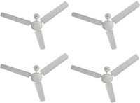 USHA Aerostyle 1200 mm 3 Blade Ceiling Fan(White, Pack of 4)
