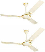 USHA Nabila 1200 mm 4 Blade Ceiling Fan(Rich Ivory, Pack of 2)