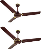 USHA STRIKER MILL. MIST MET GREEN 1200 mm 3 Blade Ceiling Fan(Ruby Fliker, Pack of 2)